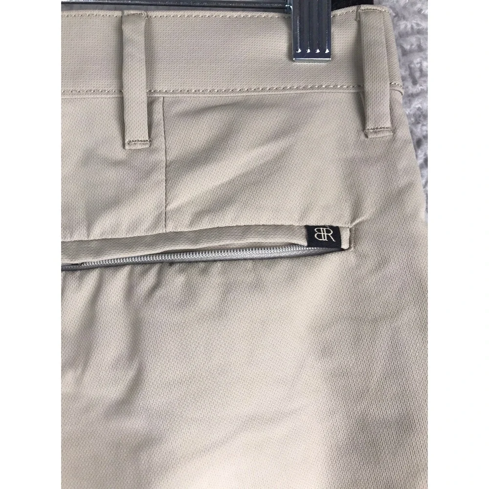 Banana Republic Core Temp Pants Mens 36x32 London Fog Beige Chino Slim NEW